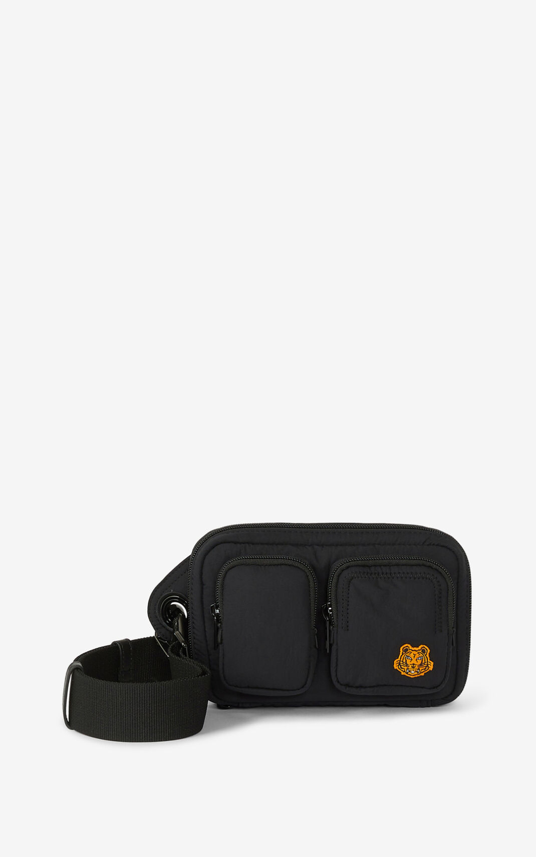 Pochete Kenzo Tiger Crest mini Feminino - Pretas | 320TQJVEU